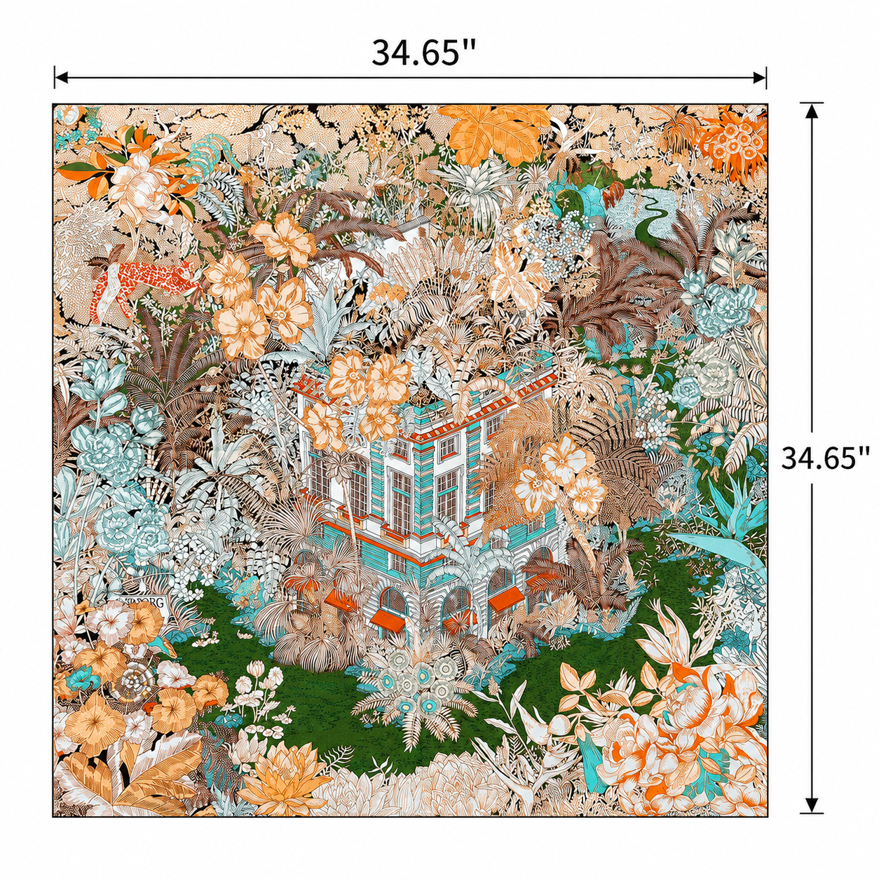 Women's Silk Feel Square Scarf
