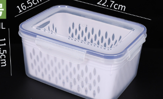 🍎3PCS Fruit Storage Container Set for Fridge with Removable Colander- Fresh Keeping for Fridge, Easy to Clean & Stack ✅🍇