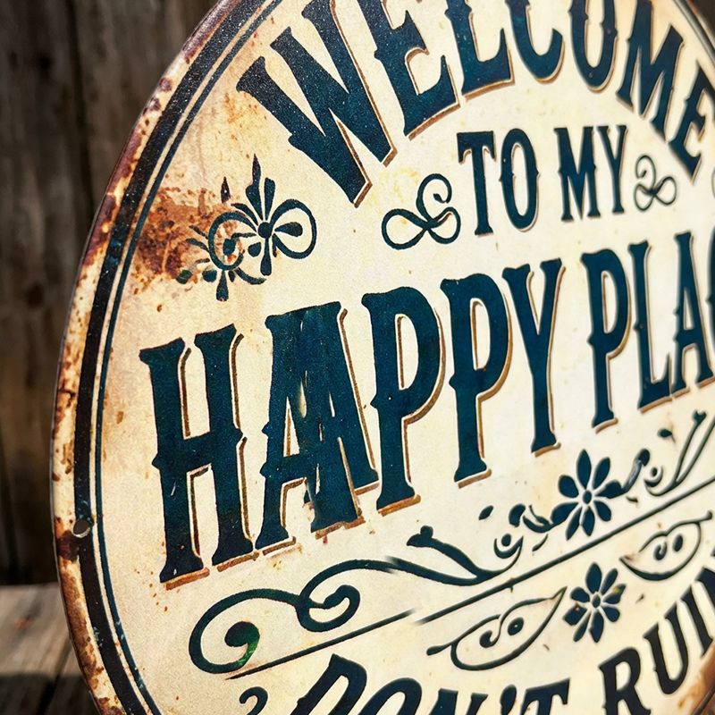 💰 £ 9.9 Super Limited Time! 🚪 “This Is My Happy Place” Door Sign – Happy Vibes Only 😊