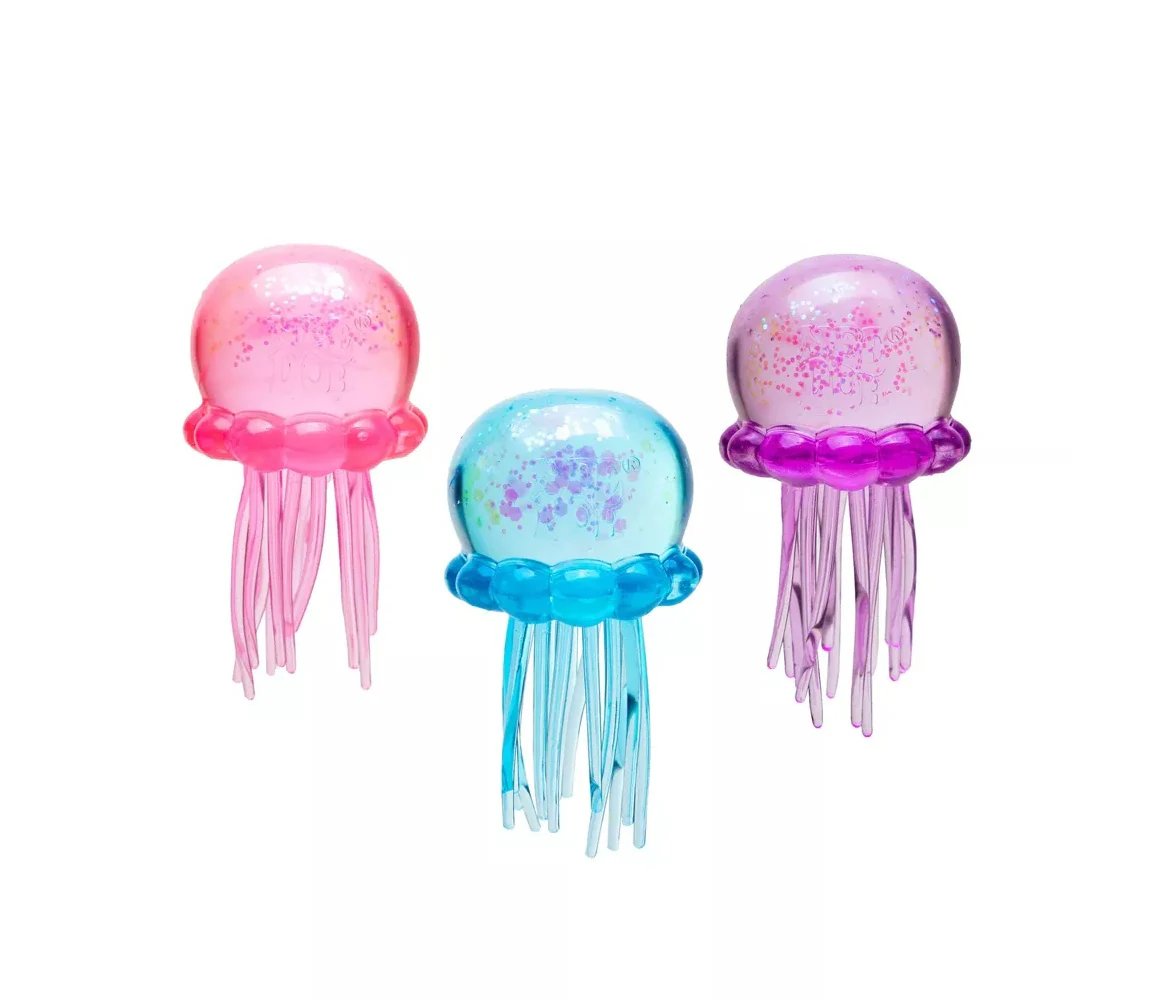 🐙✨🐣SUMMER SALE 65% OFF! ✨ Cute Glitter Jellyfish Squishy, Easter Basket Stuffer for Kids