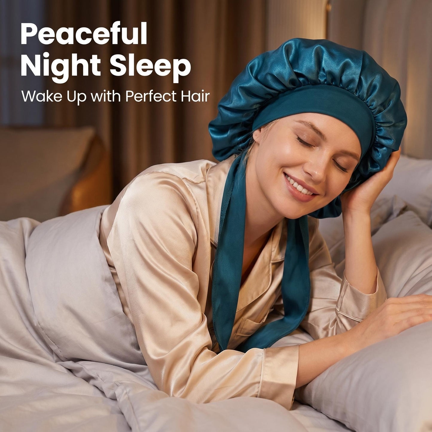 Mulberry Silk Bonnet for Sleeping