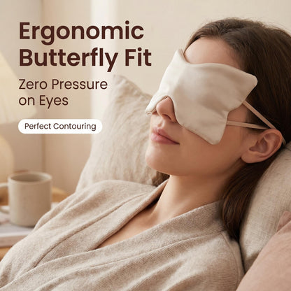Butterfly Shaped 100% Mulberry Silk Eye Mask