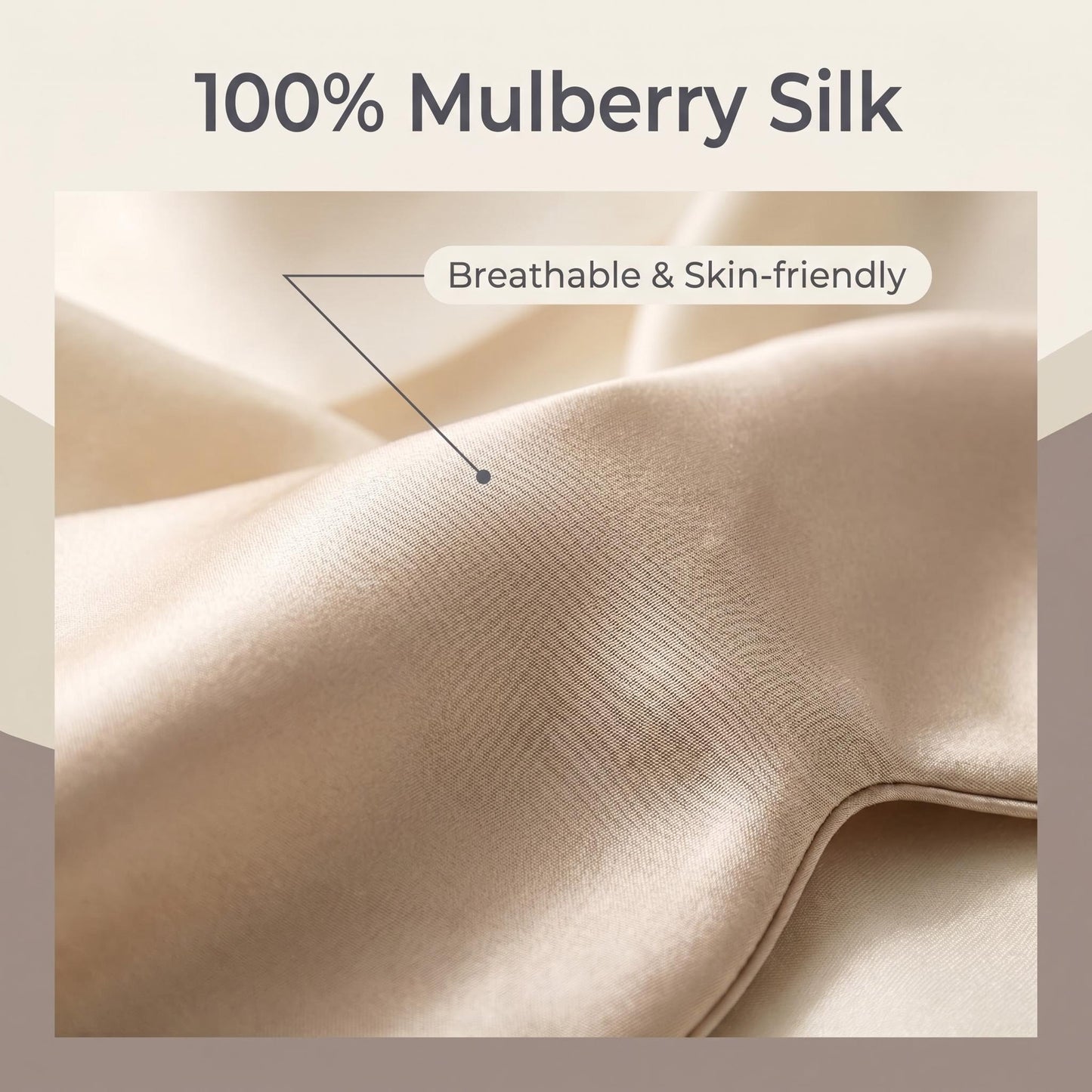 Butterfly Shaped 100% Mulberry Silk Eye Mask