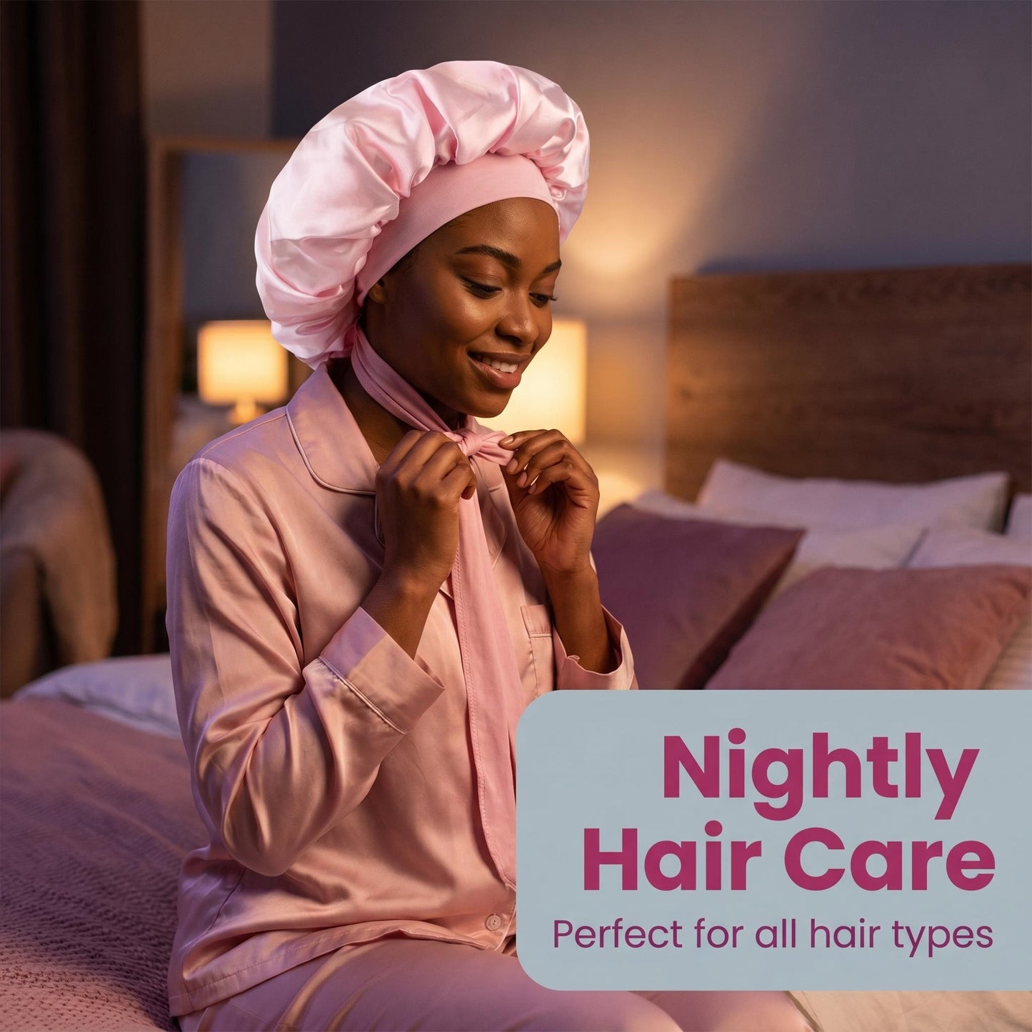 Mulberry Silk Bonnet for Sleeping