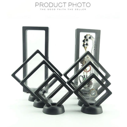 💍 3D Jewelry Display Frame – Transparent Showcase for Necklaces, Earings, Rings, Perfect for Retail or Home Display ✨🖼️