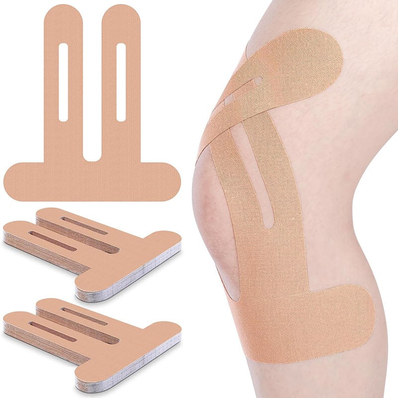 🎯 Pre-Cut Knee Kinesiology Tape – Easy Apply🦵 No Scissors Needed. Provides Muscle Support & Pain Relief for Running, Gym💪or Daily Activities. Stays on for Days! ✨