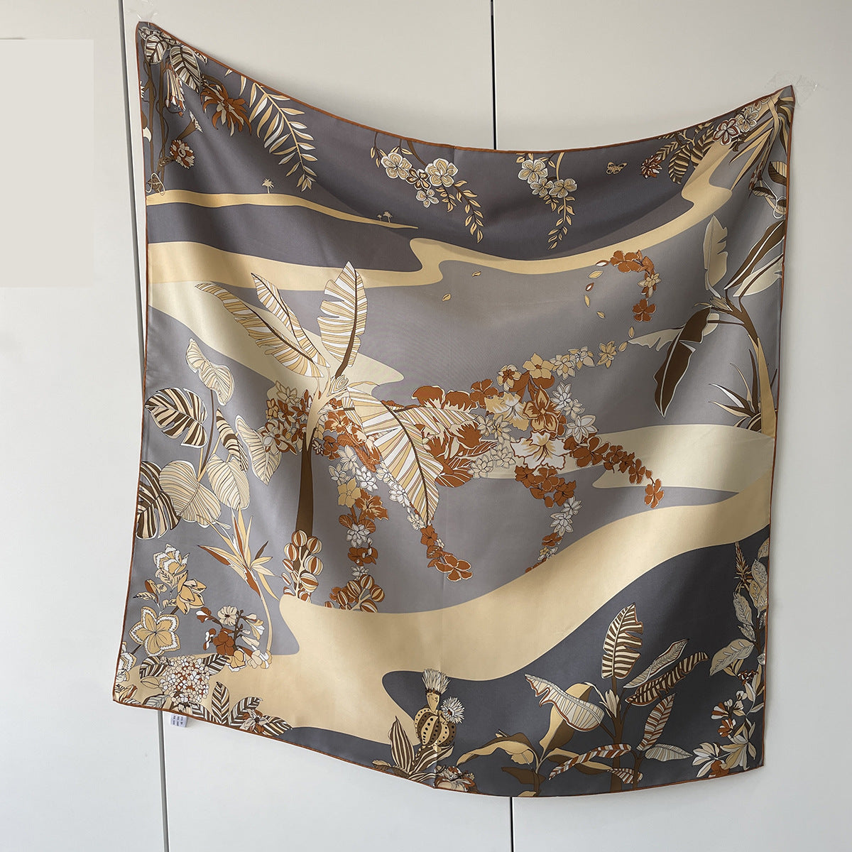 Satin Square Scarf for Women