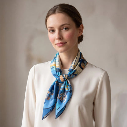 Satin Square Scarf for Women