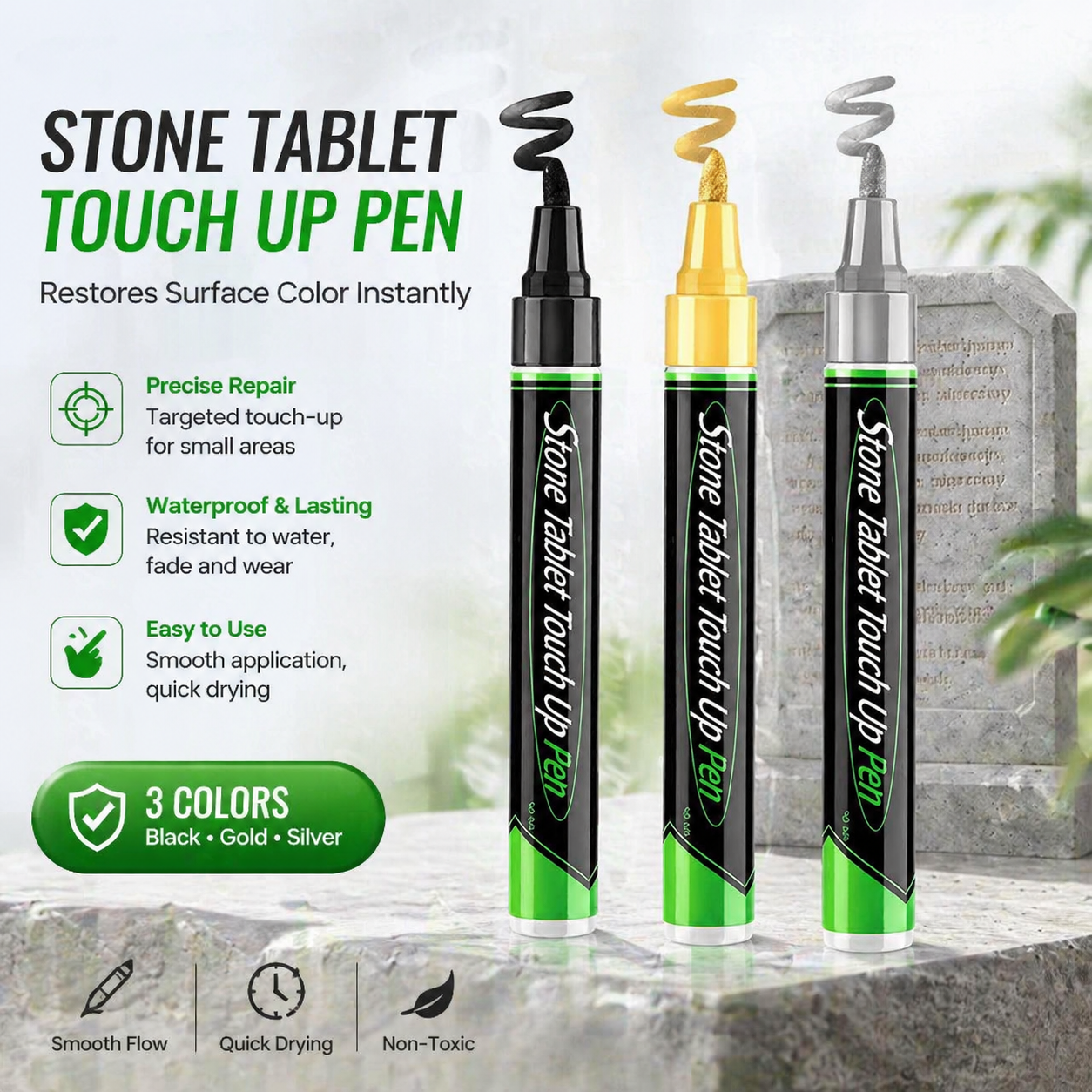 🪦 Tombstone Marker Pen – Restore Faded Grave Inscriptions, Weatherproof & Easy to Use ✍️🕯️
