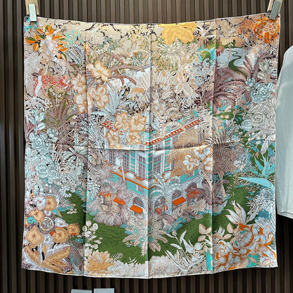 Women's Silk Feel Square Scarf