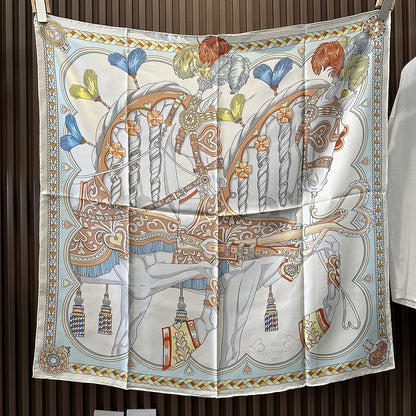 Women's Silk Feel Square Scarf