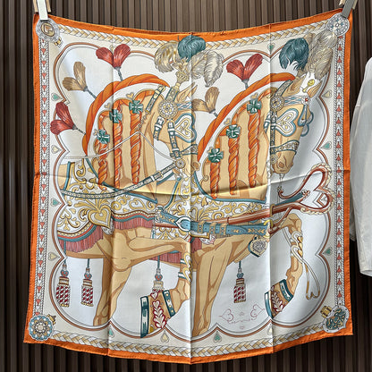 Women's Silk Feel Square Scarf