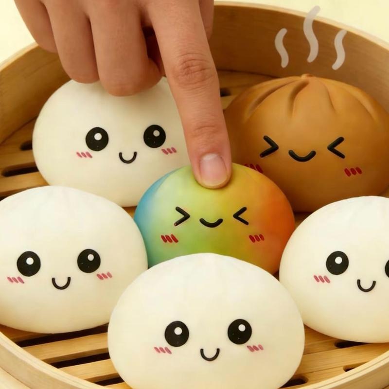 🎁Last Day 50% OFF🔥Glitter Dumpling Squishy Steamer Blind Box Surprise Squeeze Fun
