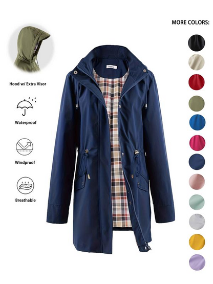 🔥HOT SALE 50% OFF🧥💦Womens Chic. Lightweight. Waterproof Jacket🍃-Unleash Style and Durability in Any Storm!