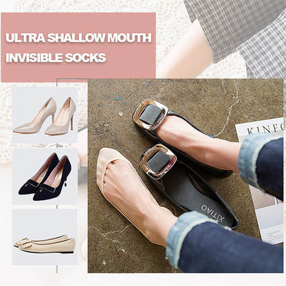 👣2026 New arrival 50% OFF! ☀️Invisible Padded Boat Socks-BUY 3 GET 1 FREE