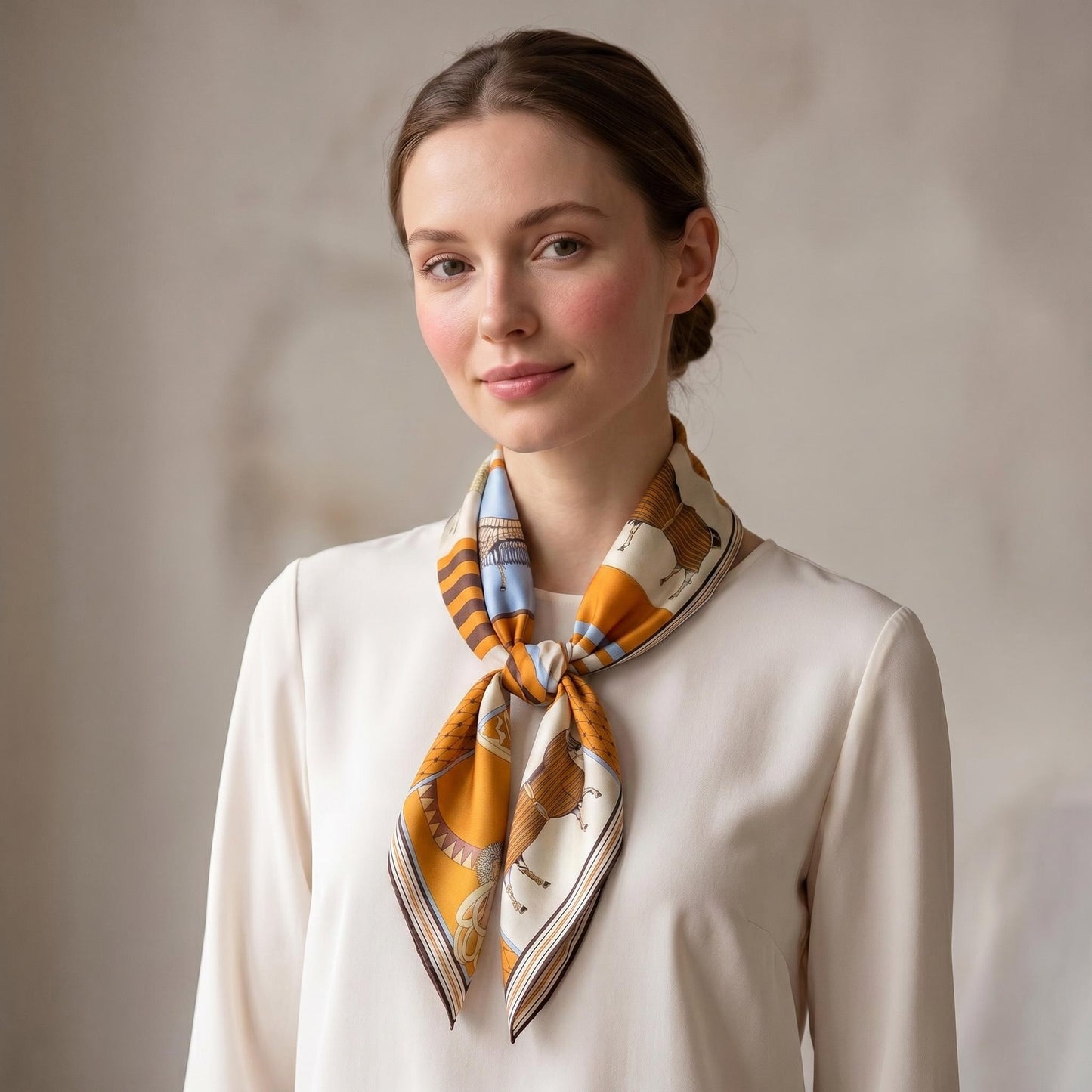 Satin Square Scarf for Women