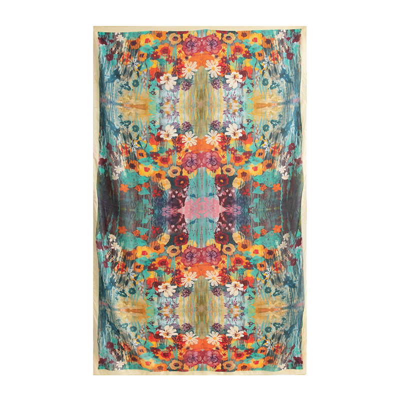 Sunlight Botanical Series – 100% Mulberry Silk Scarf