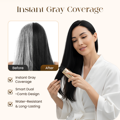 🔥Hot Sale🔥2-in-1 Hair Dye Comb – Flawless Gray Coverage. Zero Mess. Zero Stains.