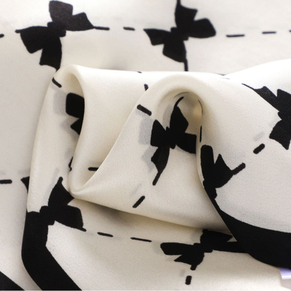 Pure Silk Long Skinny Scarf