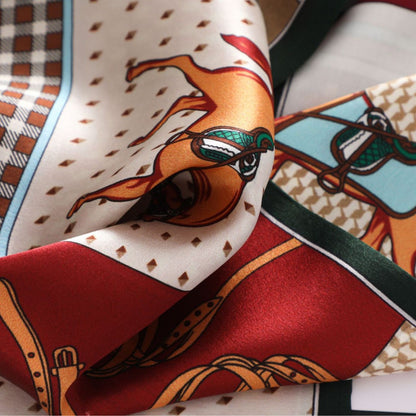 Pure Silk Long Skinny Scarf