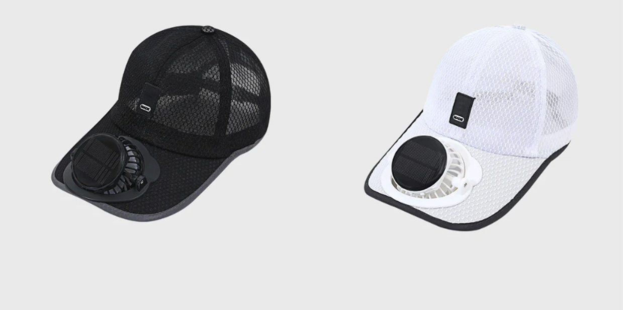 🧢 Breathable Baseball Cap + Solar Fan – Sun Protection & Cooling Combo, Outdoor Work Essential