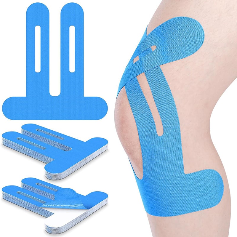 🎯 Pre-Cut Knee Kinesiology Tape – Easy Apply🦵 No Scissors Needed. Provides Muscle Support & Pain Relief for Running, Gym💪or Daily Activities. Stays on for Days! ✨