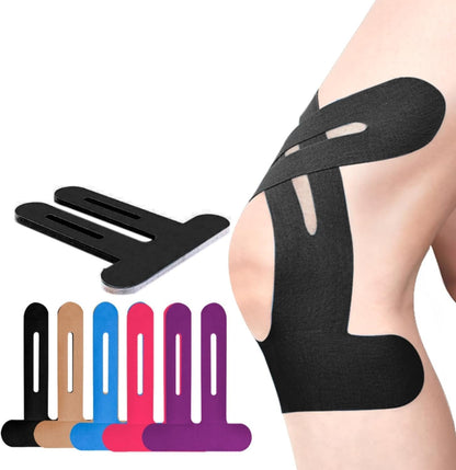 🎯 Pre-Cut Knee Kinesiology Tape – Easy Apply🦵 No Scissors Needed. Provides Muscle Support & Pain Relief for Running, Gym💪or Daily Activities. Stays on for Days! ✨
