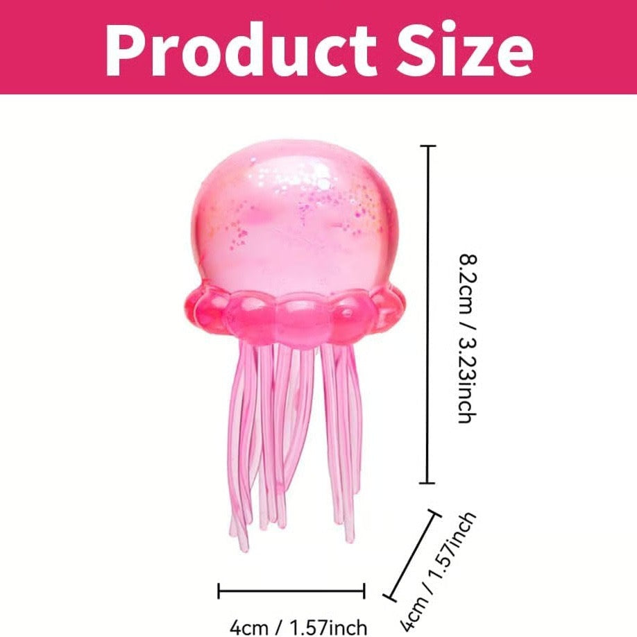 🐙✨🐣SUMMER SALE 65% OFF! ✨ Cute Glitter Jellyfish Squishy