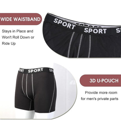 📦🩲 5 Pack Men's Letter Boxer Brief – Comfy, Breathable, Soft & Casual for Everyday Wear. Stock Up & Save! 💨🔄💙