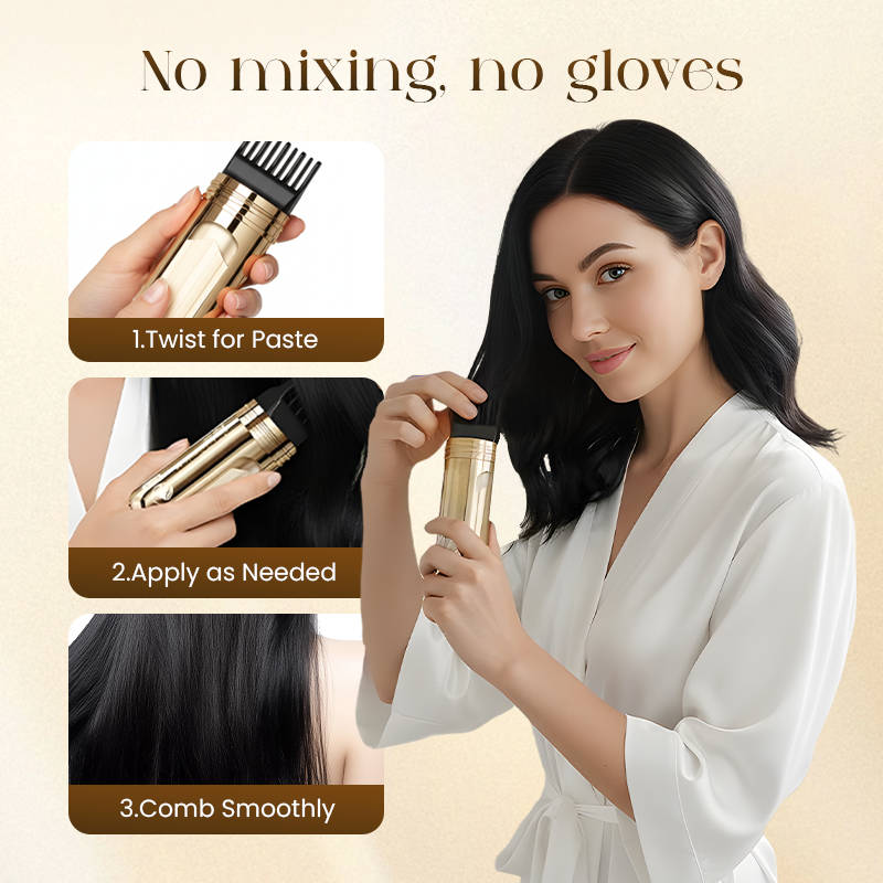 🔥Hot Sale🔥2-in-1 Hair Dye Comb – Flawless Gray Coverage. Zero Mess. Zero Stains.