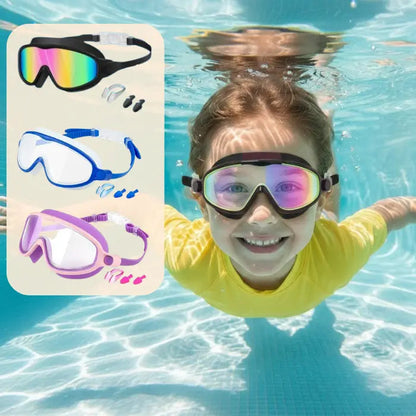 Anti-Fog Anti-UV Wide View Swimming Goggles for Kids