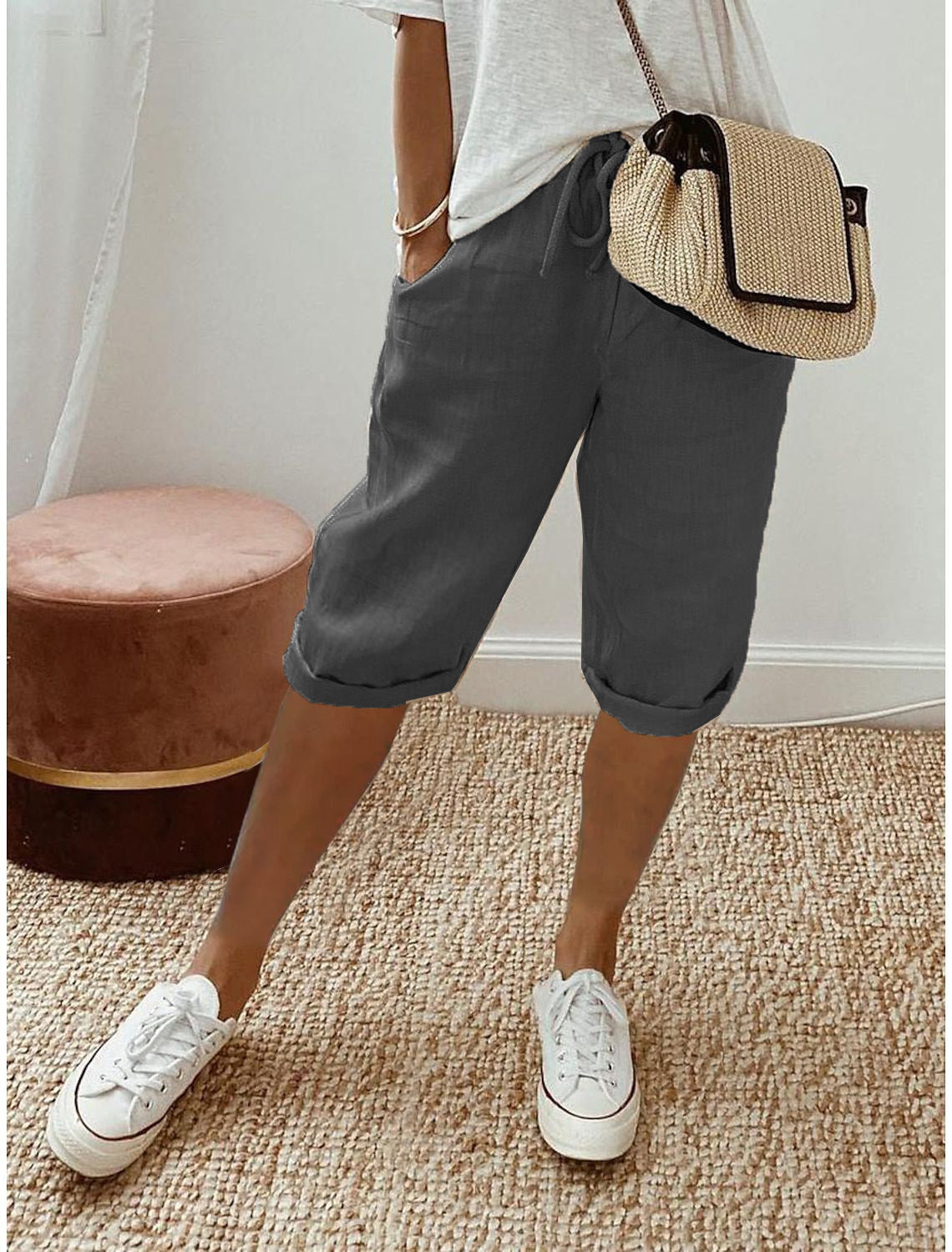 📢2026 New arrival 60% OFF Only￡19.9!! ☀️Women's Casual Cotton Linen Capris
