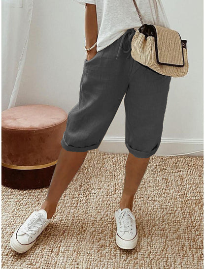 📢2026 New arrival 60% OFF Only￡19.9!! ☀️Women's Casual Cotton Linen Capris