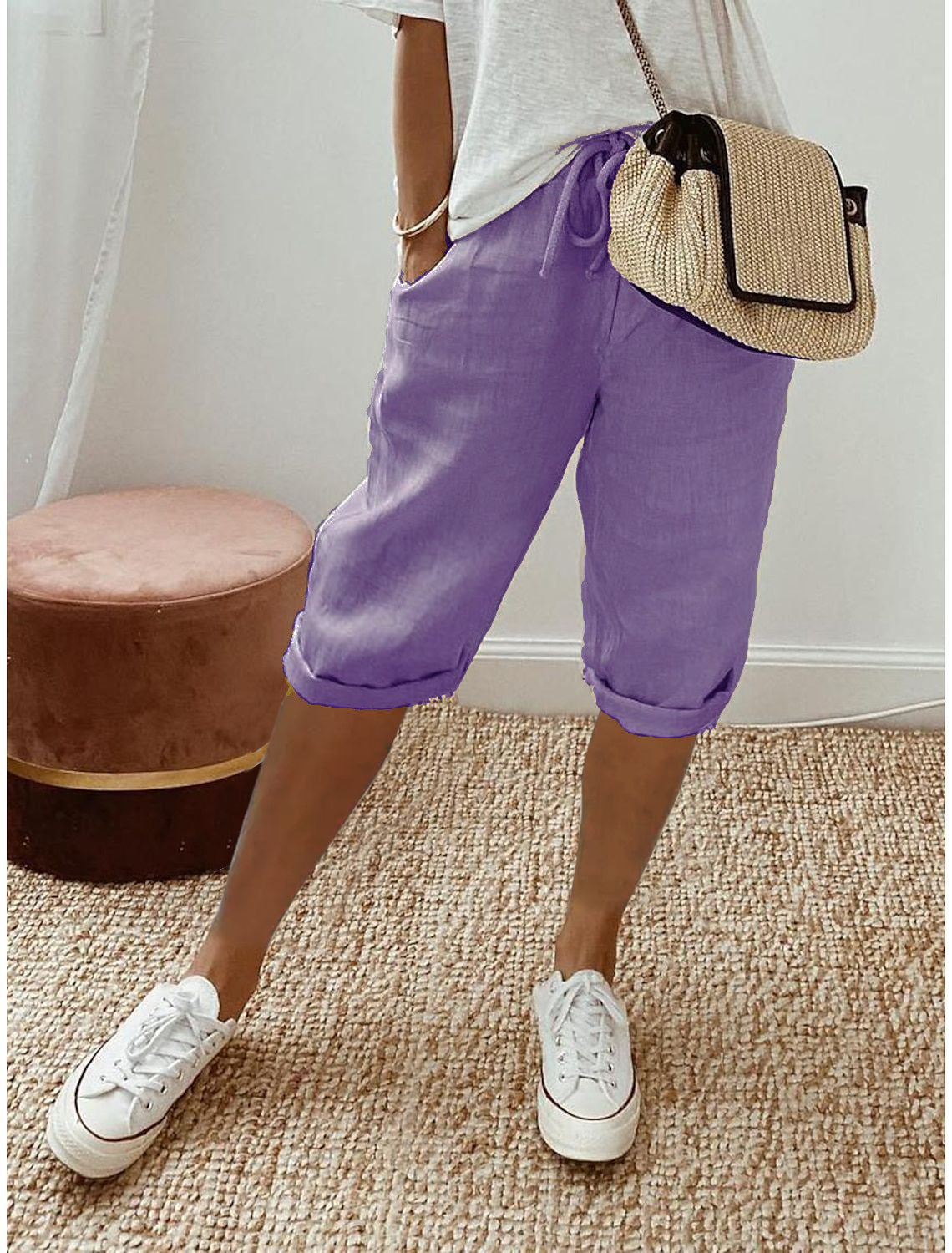 📢2026 New arrival 60% OFF Only￡19.9!! ☀️Women's Casual Cotton Linen Capris