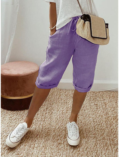 📢2026 New arrival 60% OFF Only￡19.9!! ☀️Women's Casual Cotton Linen Capris