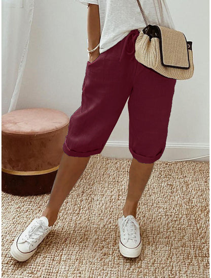 📢2026 New arrival 60% OFF Only￡19.9!! ☀️Women's Casual Cotton Linen Capris