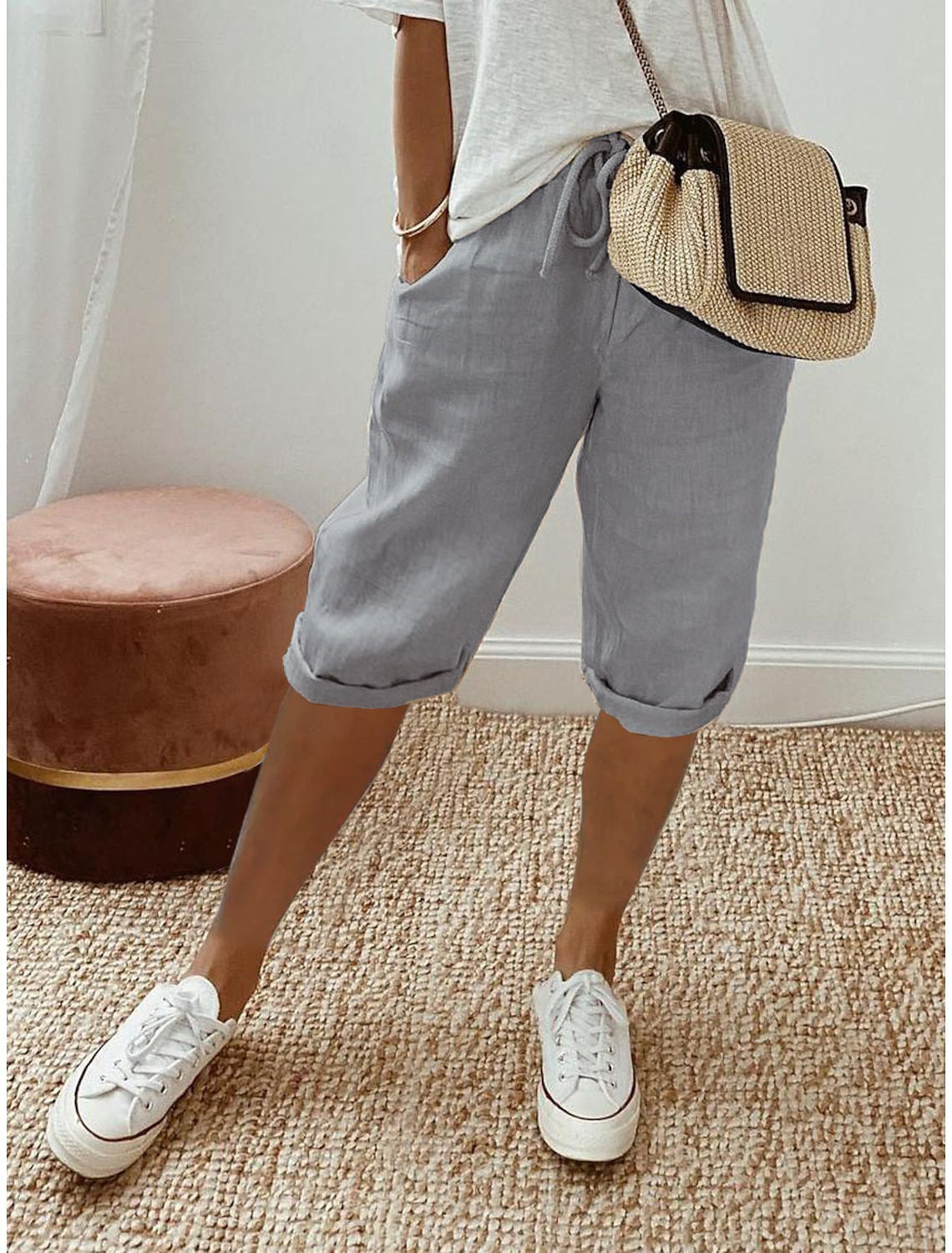 📢2026 New arrival 60% OFF Only￡19.9!! ☀️Women's Casual Cotton Linen Capris