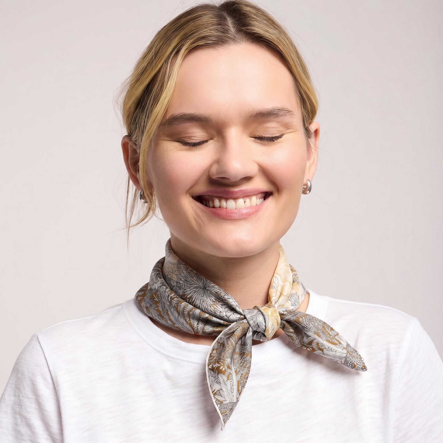 Tropical Escape Mulberry Silk Square Scarf