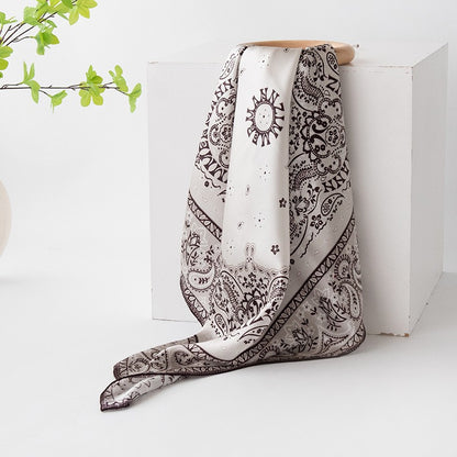 Botanical Garden Mulberry Silk Square Scarf