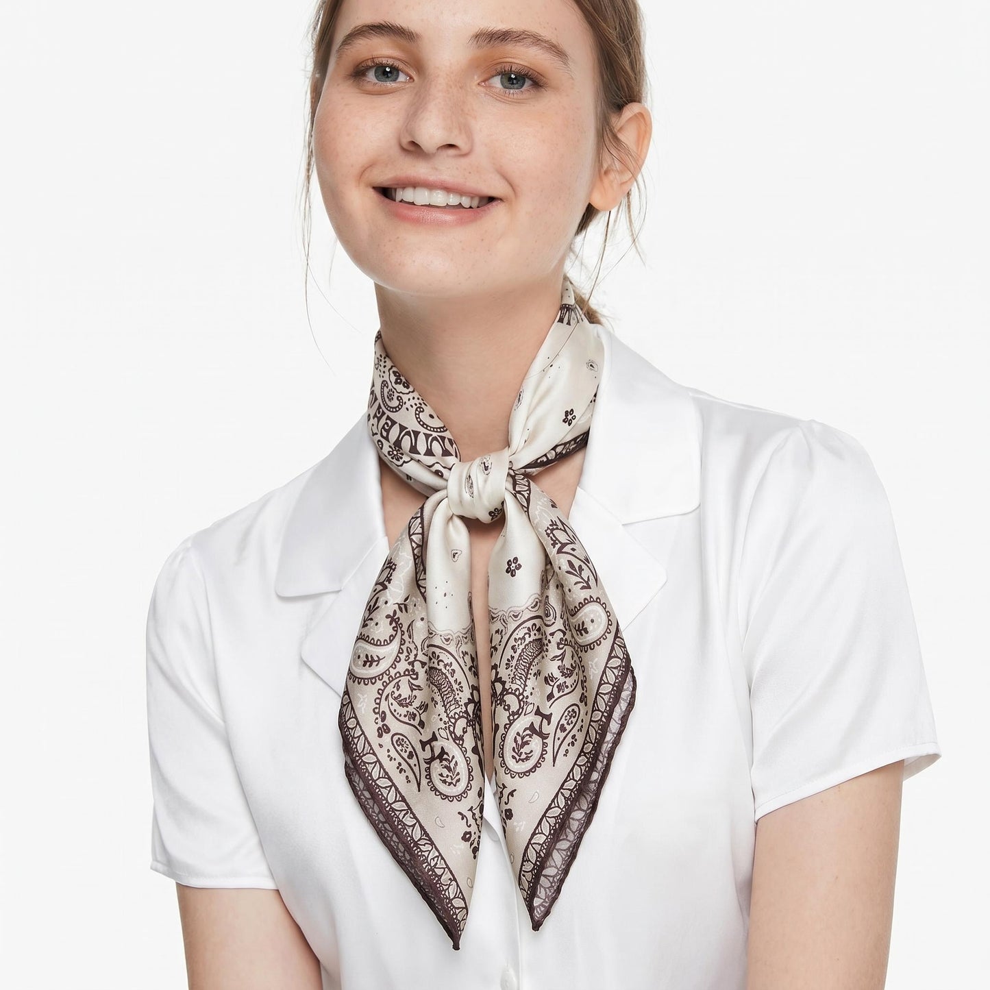 Botanical Garden Mulberry Silk Square Scarf