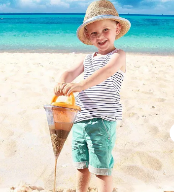 🏖️✨ Beach Spilling Funnel – Simple Sand Toy⏳