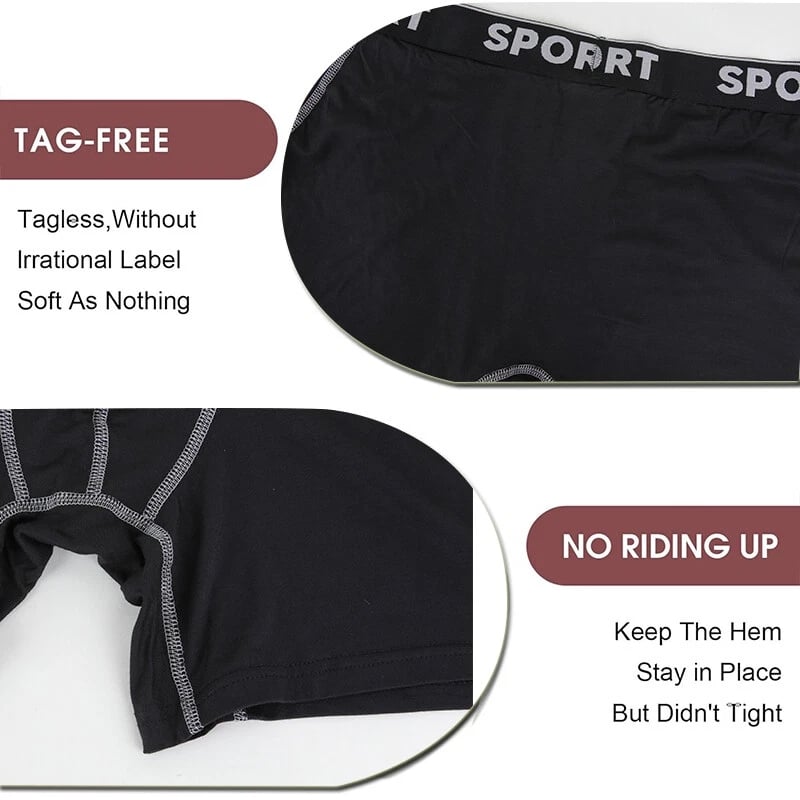 📦🩲 5 Pack Men's Letter Boxer Brief – Comfy, Breathable, Soft & Casual for Everyday Wear. Stock Up & Save! 💨🔄💙