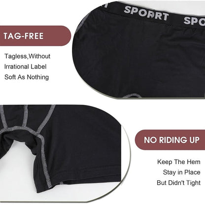 📦🩲 5 Pack Men's Letter Boxer Brief – Comfy, Breathable, Soft & Casual for Everyday Wear. Stock Up & Save! 💨🔄💙