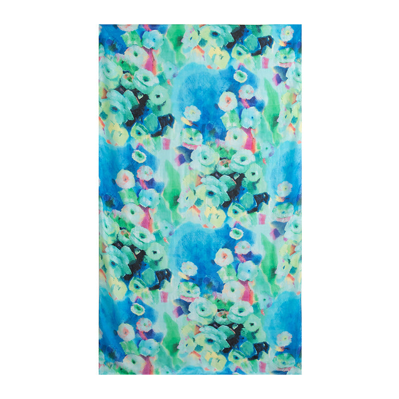 Watercolor Floral Series – Mulberry Silk Scarf