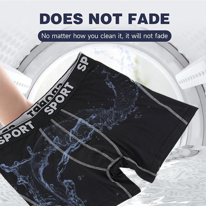 📦🩲 5 Pack Men's Letter Boxer Brief – Comfy, Breathable, Soft & Casual for Everyday Wear. Stock Up & Save! 💨🔄💙