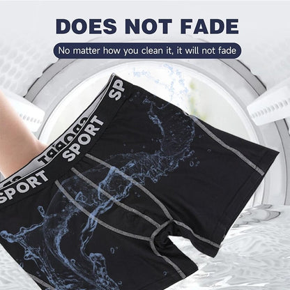 📦🩲 5 Pack Men's Letter Boxer Brief – Comfy, Breathable, Soft & Casual for Everyday Wear. Stock Up & Save! 💨🔄💙