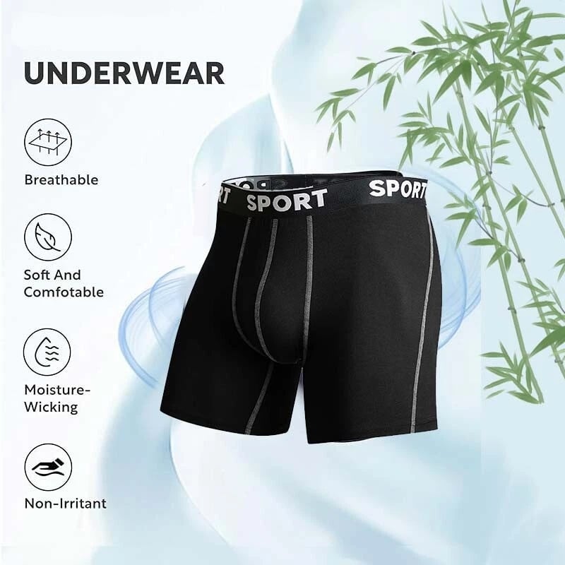 📦🩲 5 Pack Men's Letter Boxer Brief – Comfy, Breathable, Soft & Casual for Everyday Wear. Stock Up & Save! 💨🔄💙