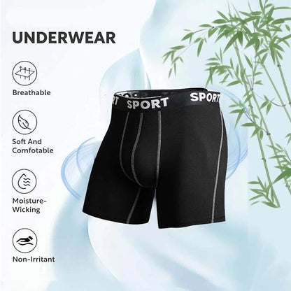 📦🩲 5 Pack Men's Letter Boxer Brief – Comfy, Breathable, Soft & Casual for Everyday Wear. Stock Up & Save! 💨🔄💙