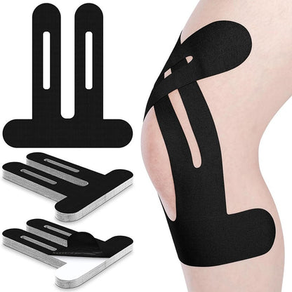 🎯 Pre-Cut Knee Kinesiology Tape – Easy Apply🦵 No Scissors Needed. Provides Muscle Support & Pain Relief for Running, Gym💪or Daily Activities. Stays on for Days! ✨