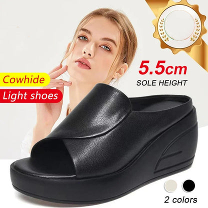 👣New arrival 43% OFF! ☀️Elevation 5.5 cm Inclined Heel Sandals – Comfortable Lift, Stylish Design & Perfect for Daily Wear 🌸